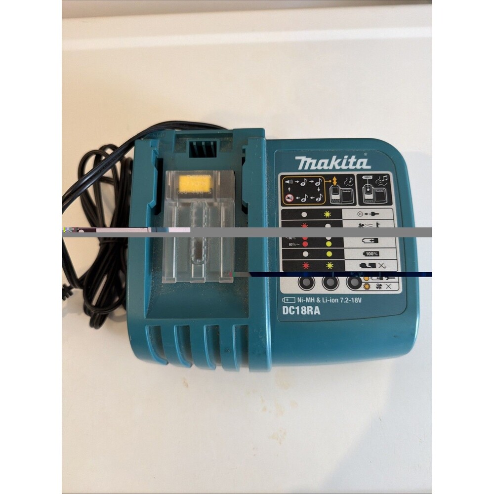 GENUINE MAKITA LITHIUM-ION FAST OPTIMUM BATTERY CHARGER DC18RA S 7.2 - 18V OEM